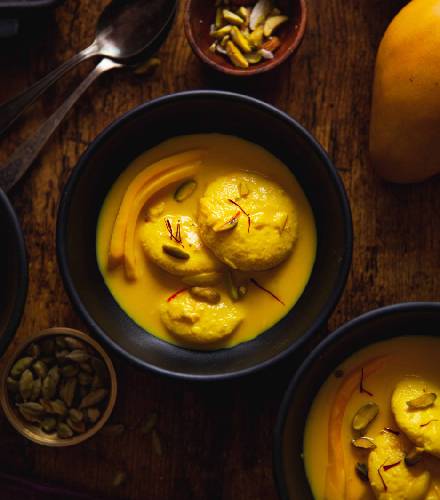 SAFRAN MANGO RASMALAI